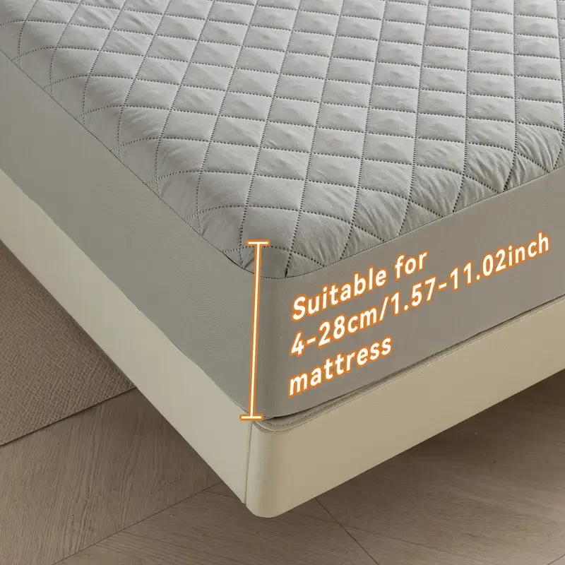 Waterproof Mattress Protector,Soft and Breathable Mattress Cover Single Double Fitted sheet for Bed 4