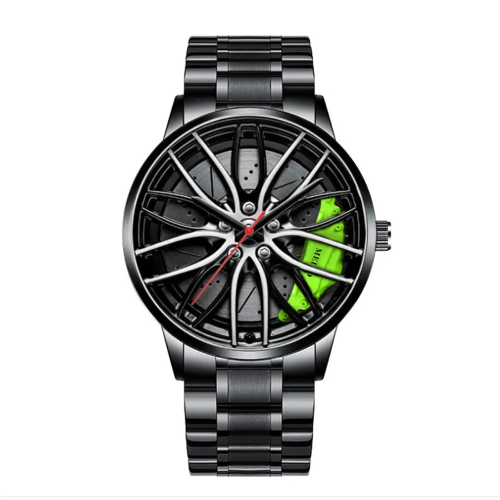 Mens Fashion Sports Watches Men Casual Waterproof Quartz Wrist Watch Creative Designed Stainless Steel Mesh Belt Wristwatches 6