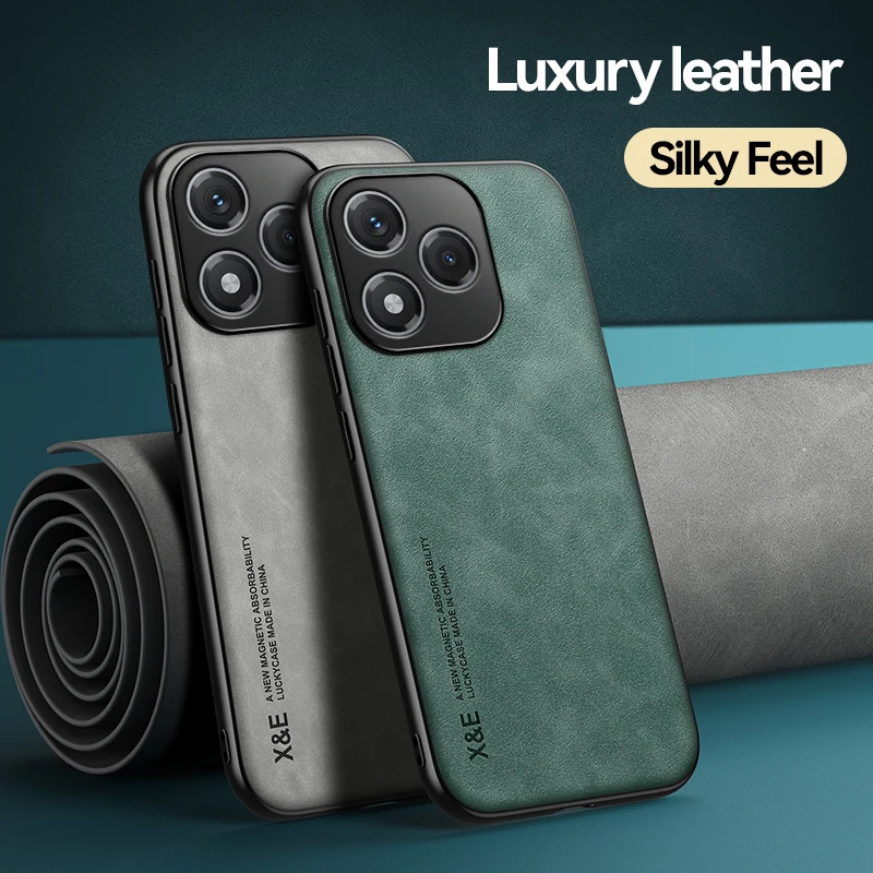 Sleek Fashion Leather Ultra-Thin Magnetic Phone Cover