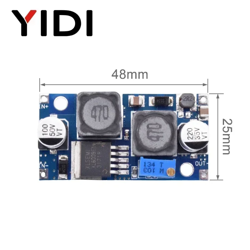 5pcs XL6009 부스트 벅 모듈, 조정 가능한 DC-DC 스텝 업 다운 전압 변환기 레귤레이터 4-32V 1.2-35V 자동 태양풍 발전