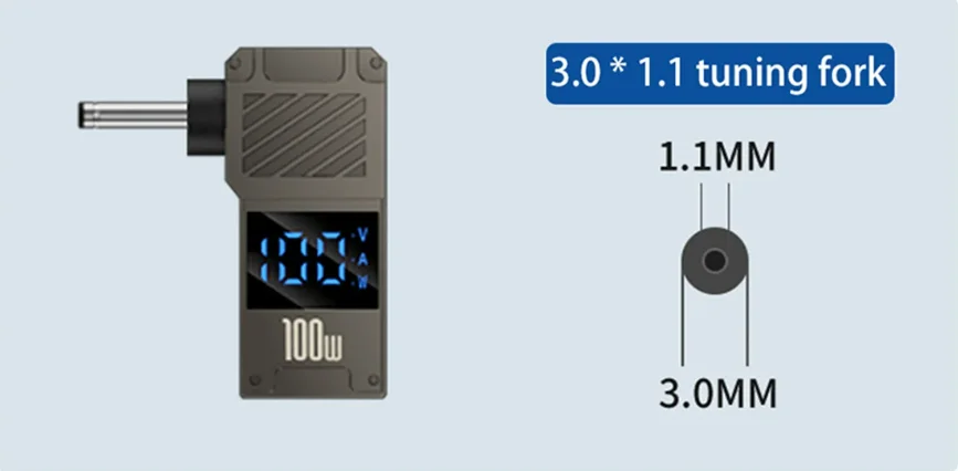 PD100W Typ-C zu DC Stecker Konverter USB C zu Laptop Lade Adapter Power Ladegerät Anschluss Spitze für Lenovo Asus HP Dell Samsung – Detail 6