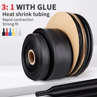 100 เมตร/10 เมตรอัตราส่วน 3:1 กาวเรียงราย Dual Wall ท่อหดความร้อนหนากาวอัตราส่วน Shrinkable Tube กาวเรียงรายห่อชุดสายไฟ 1