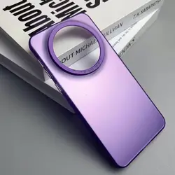 Shockproof Anti-Fingerprint Back Cover Shell for Oppo Reno12 F 5G (IMD purple)