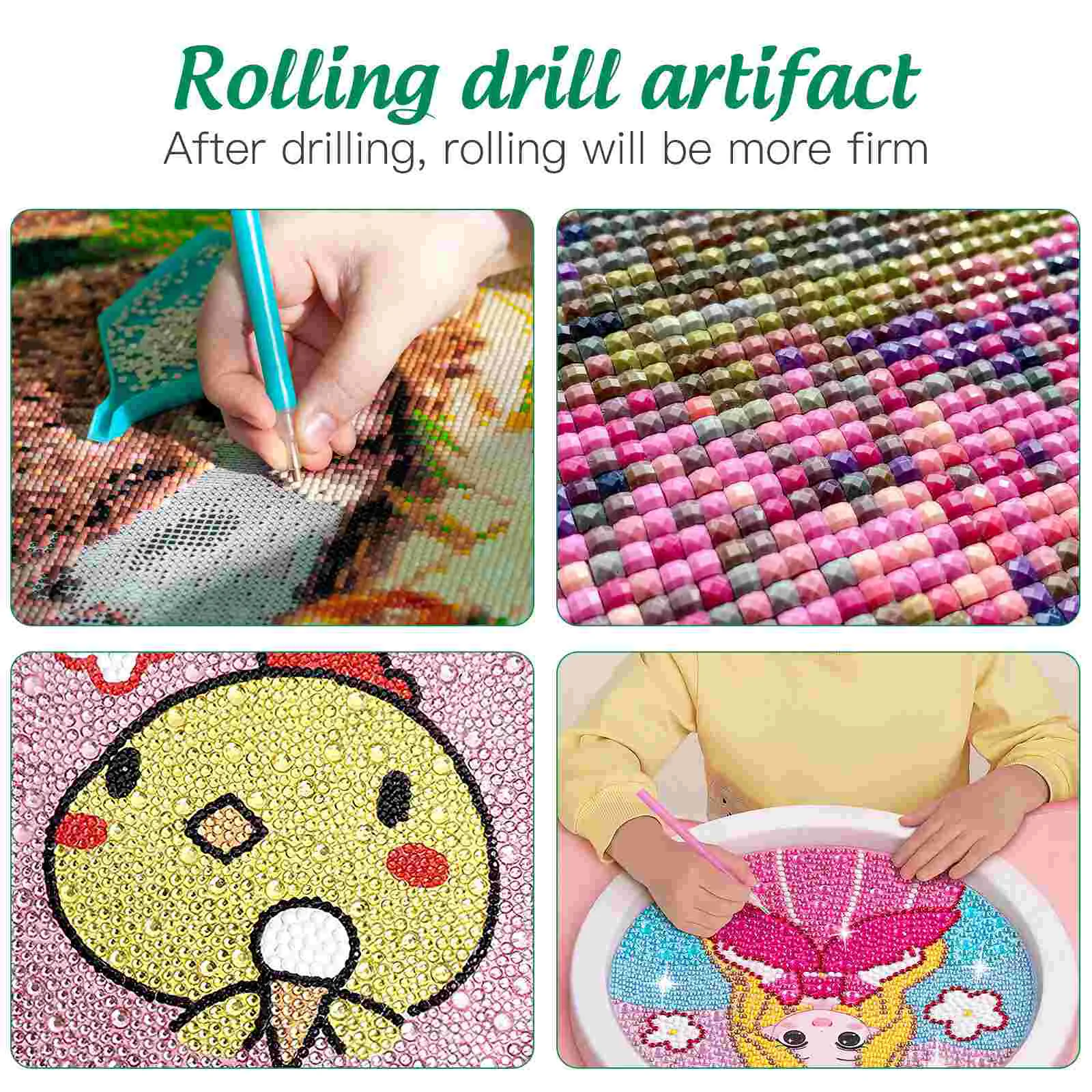 Rouleau De Peinture Diamant, Rouleau De Collage D'encre En Caoutchouc Pour Gravure De Peinture à L'huile, Fournitures D'art(15cm