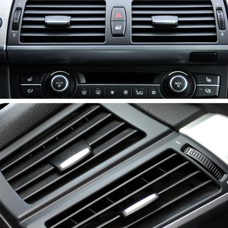 Car Front Air Conditioning Vent Paddle Vent Grille Adjustment Paddle For BMW X5 X6 E70 2007-2013