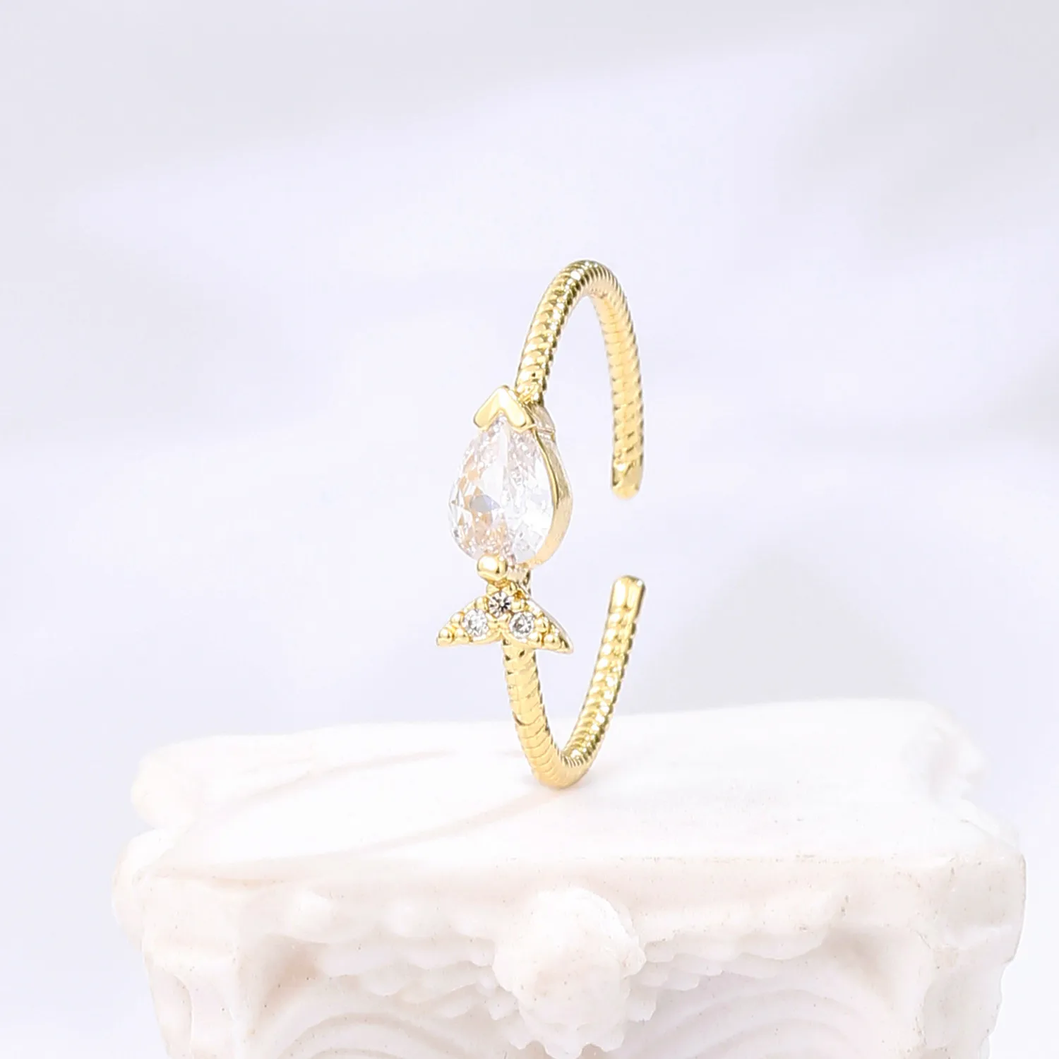 2021 INS Color Rainbow Fashion Rings For Women Finger Jewelry Clear CZ Colorful Neon Enamel Open Adjusted Dome Ring