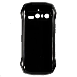 Enhanced Black Transparent Soft Silicone Phone Case - Protective TPU Cover and Shell for Blackview N6000 (Black)