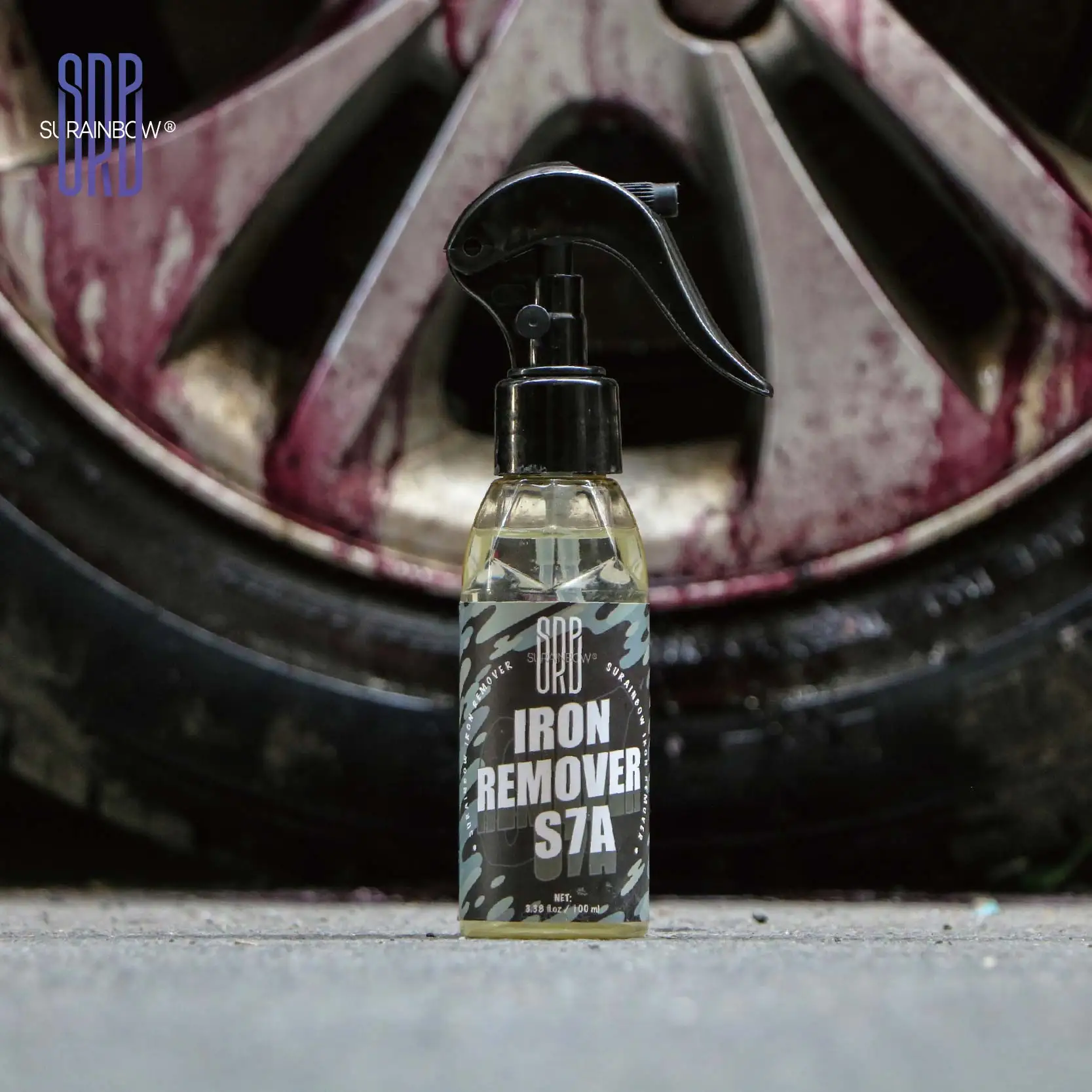 Car Iron Remover-Iron Remover Spray for Car Detailing Remove Particles in Paint Use Before Wax or Wash