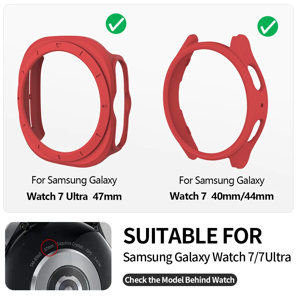 Enhanced Protective Hollow PC Shell Case for Galaxy Watch Series - Fall Prevention (44mm, 40mm, 47mm)