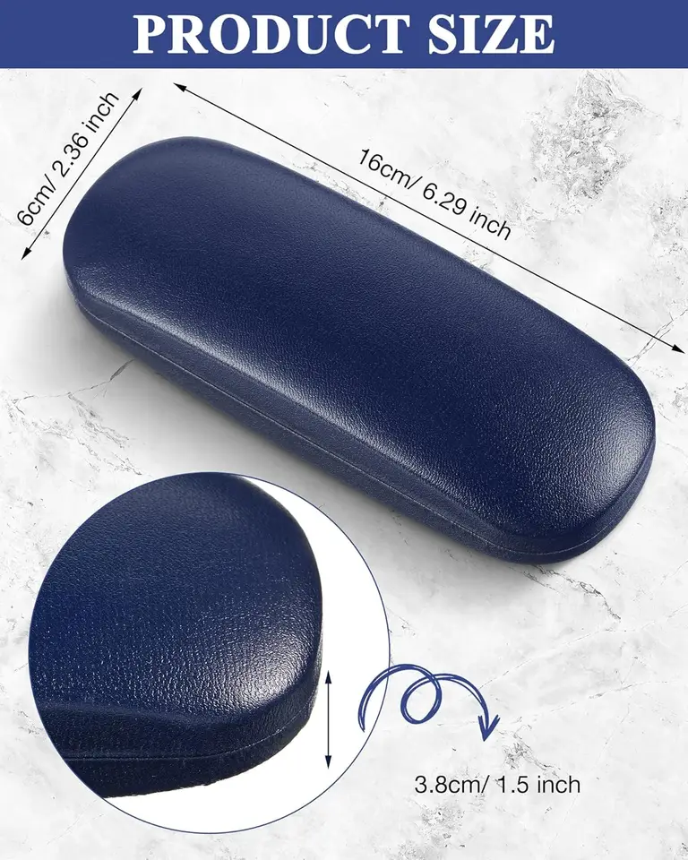 3 Pack Durable Eyeglass Cases with Cleaning Cloths
