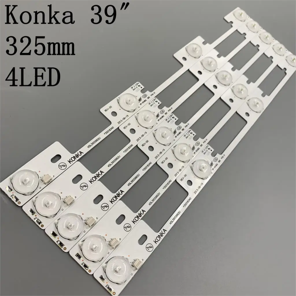 20 Pieces 4 LEDs* 6V LED backlight bar for Konka 39 inches TV KDL39SS662U 35018339 Konka 40 inches KDL40SS662U 35019864 327mm