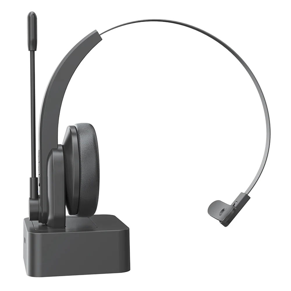 Wireless Telephone Headset for PC Laptop Call Center Office Computer Noise Canceling Customer Service Headphones with Microphone