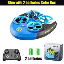  Remote Control Mini Drone 3 In 1 Hovercraft 2.4g 4CH RC Quadcopter Waterproof Outdoor Airplane Toy For Kids Aircraft Helicoptero 