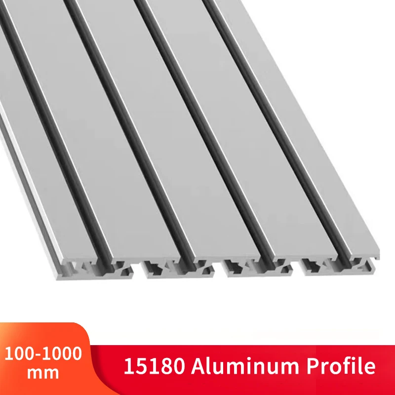 Extrusão de Alumínio do Perfil do Cnc Impressora 3d Parte Quadro do Workbench Faça Você Mesmo Trilho Linear Anodizado Length100 200 500 600 1000 mm 15180 1pc a