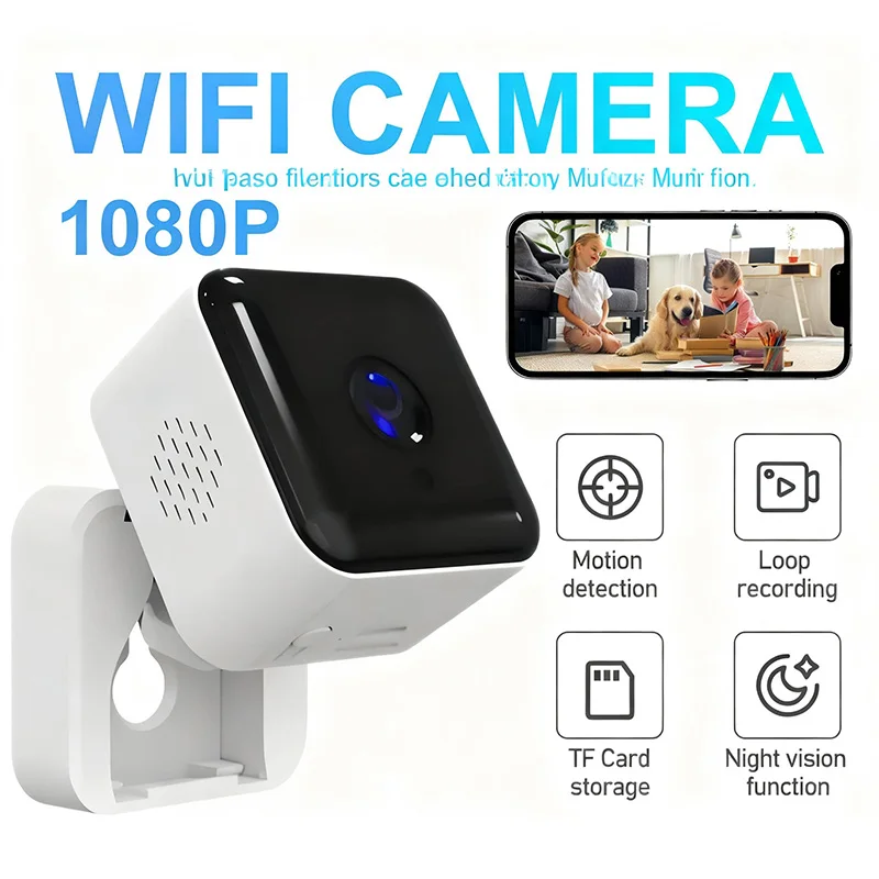 Window Card Machine HD 1080P Intelligent Camera Wireless WiFi Monitoring Night Vision Intelligent Remote Camera Home Security 1