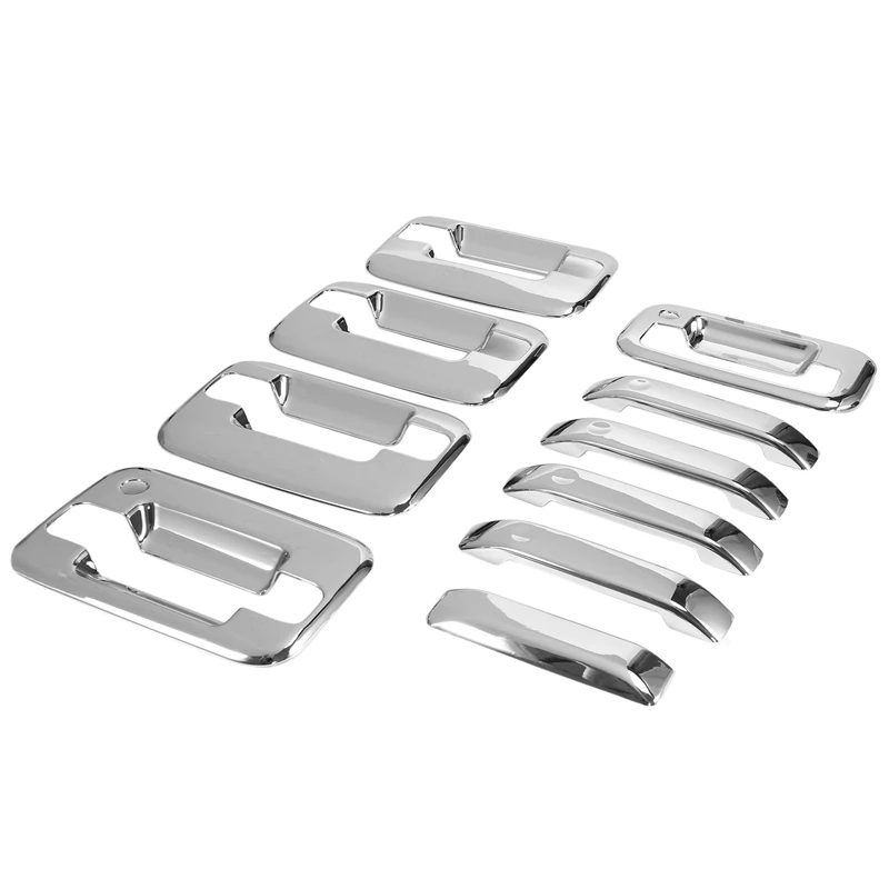 External Door Handle Covers Without Keypad & Tailgate Cover With Keyhole For 2004 2019 Ford F