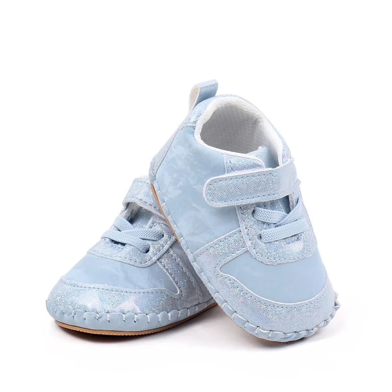 Newborn Baby Girls Boys Sneakers Fashion Soft Non-Slip Infant First Walking Shoes Spring Summer Toddlers Faux Leather Crib Shoes
