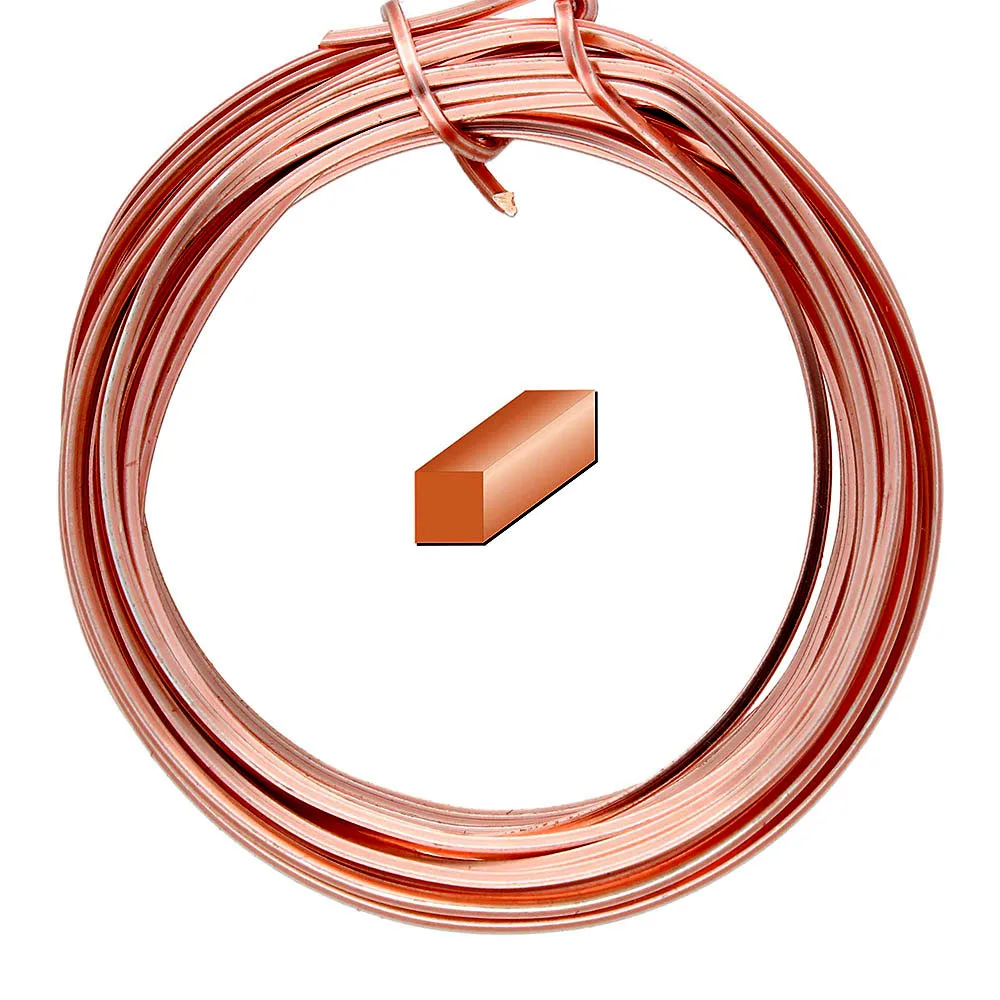 Eco-Friendly Copper Square Wire Variety Pack for Jewelry Making and DIY Accessories