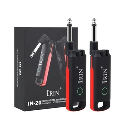 IRIN Guitar Wireless System Transmitter Receiver Built-in 99 Channels 2.4GHz Wireless Guitar Transmitter For Electric Guitar