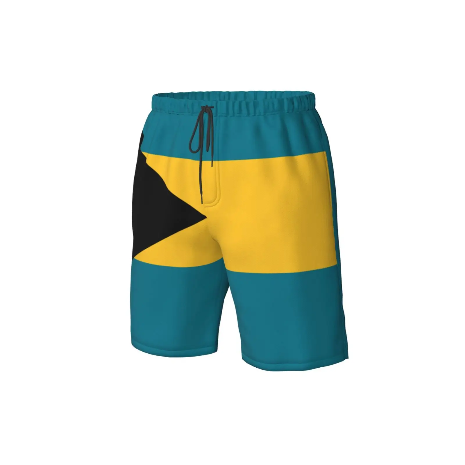 Men's Bahamas Flag Beach Pants Shorts Surfing M-2XL Polyester Swimwear Running 5