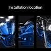 RGB APP LED Motorcycle Car Atmosphere Foot Light Remote Control Flexible Waterproof Sound Control 12V Moto Decorative Lamp Strip 2