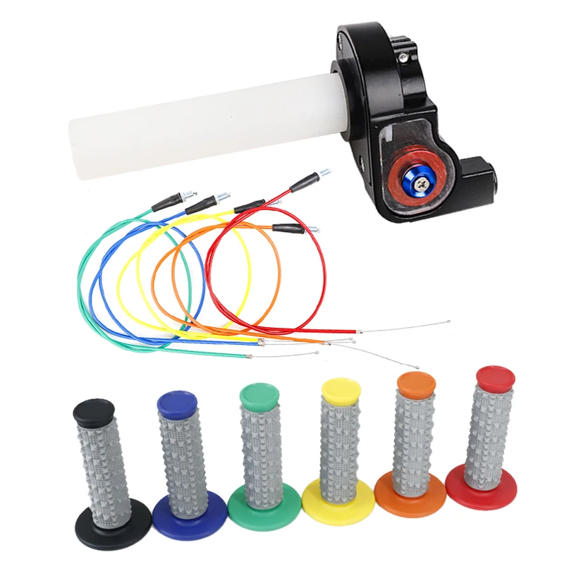 Motorcycle Grips Visual Throttle Grips Settle & twist gas throttle handle Dirt Pit Bikes atv 50cc-160cc ATV GPX SDG