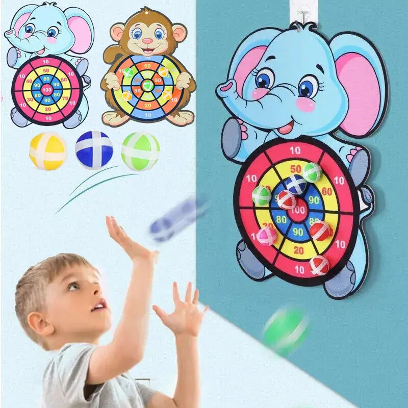 

Educational Dart Board Games for Children Indoor Outdoor Party Play Games Kids Dartboard with Sticky Balls Sports Games For Kids