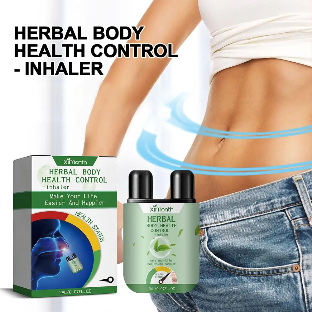 Herbal Body Health Control Inhaler Refreshing Awakening Brain Nose Breathing Nasal Stopper Stick 2ml