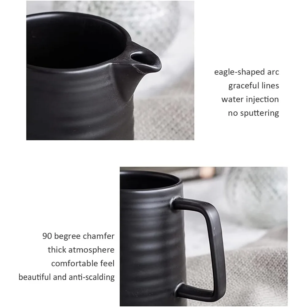 طقم قهوة بورسلين Febwind - صانع قهوة بالتنقيط يدوي...