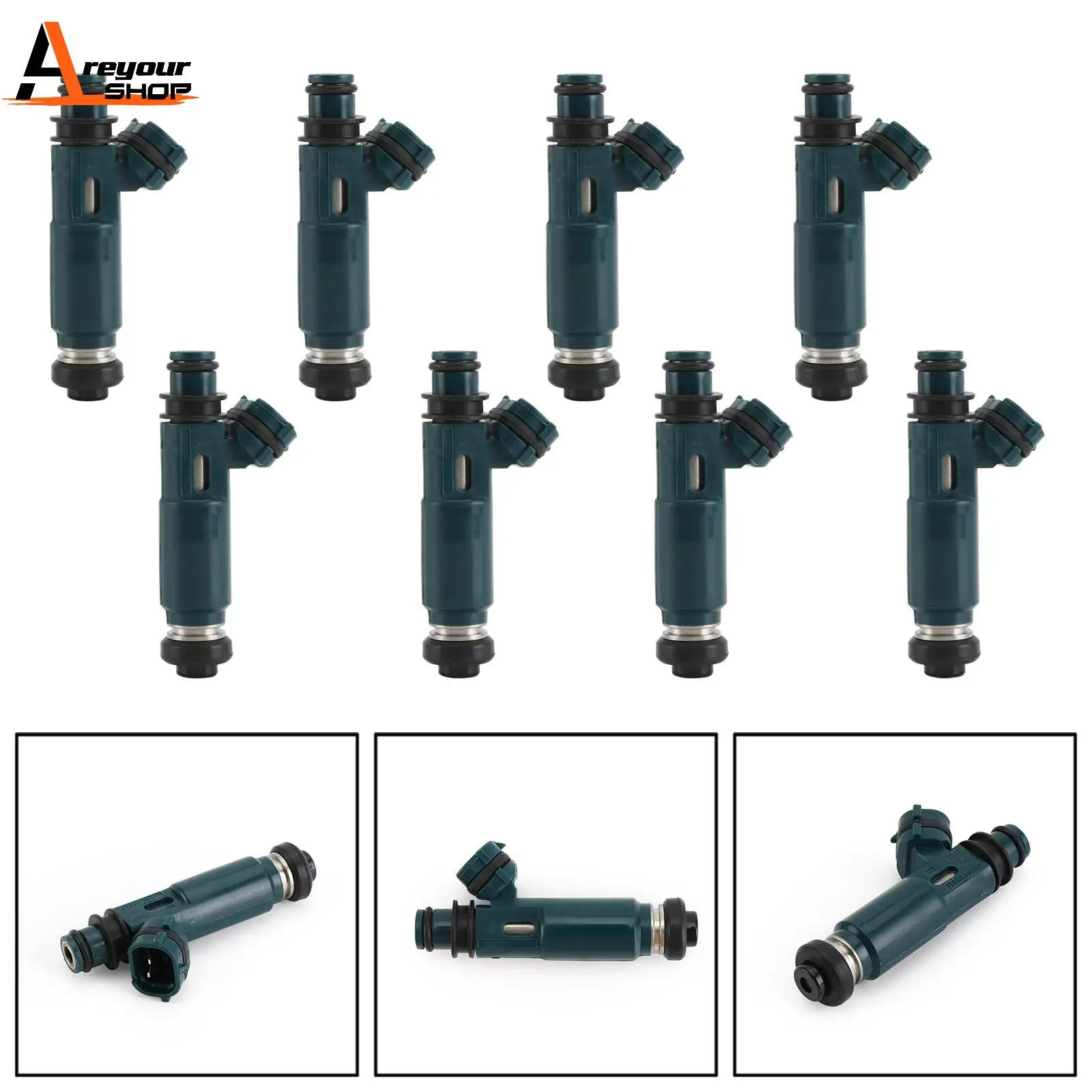 

Топливные форсунки Areyourshop, 8 шт., подходят для 4runner Land Cruiser LX470 4.7L 23250-46080 84212236 автомобильные автозапчасти