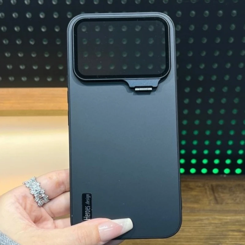 Ultra Thin Frosted Full Cover Lens Bracket PC Anti-drop Case