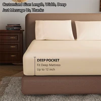 Drap-housse en coton égyptien ultra doux et confortable, housse de matelas 800TC, draps ajustés pour lit simple, double, king, queen 160/200 2
