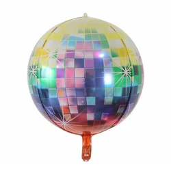 Set of Disco Balloons - Neon Themed Retro Party Decorations Supplies - 6pcs (Balloon)