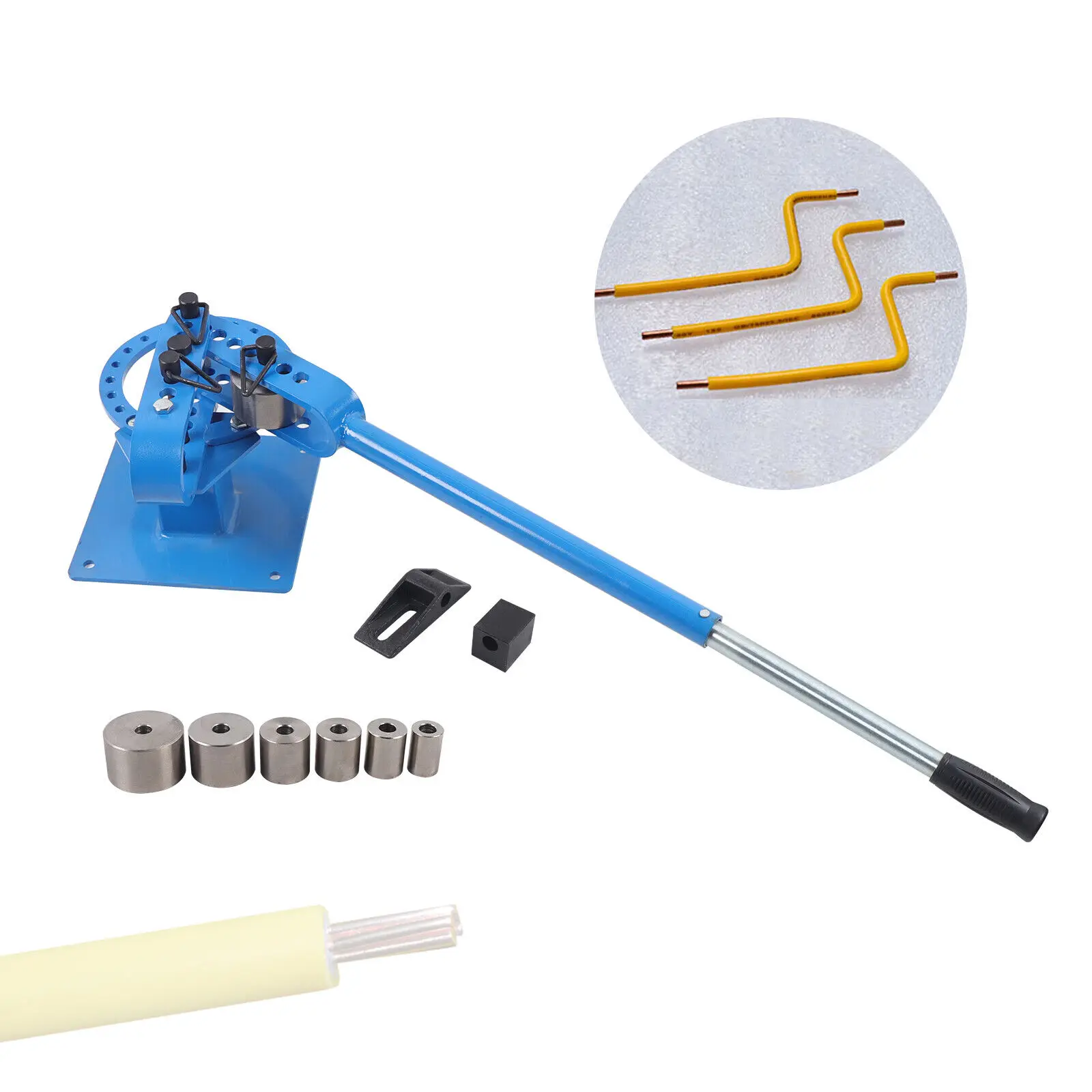 Pipe Tube Bender 1 to 3 Inch 25-75mm Manual Tube Bender w/7 Dies Tubing Metal 1m ptfe tube pipe 3d printers parts j head hotend bowden extruder v5 v6 1 75mm 3mm filament id 2mm 4mm part new