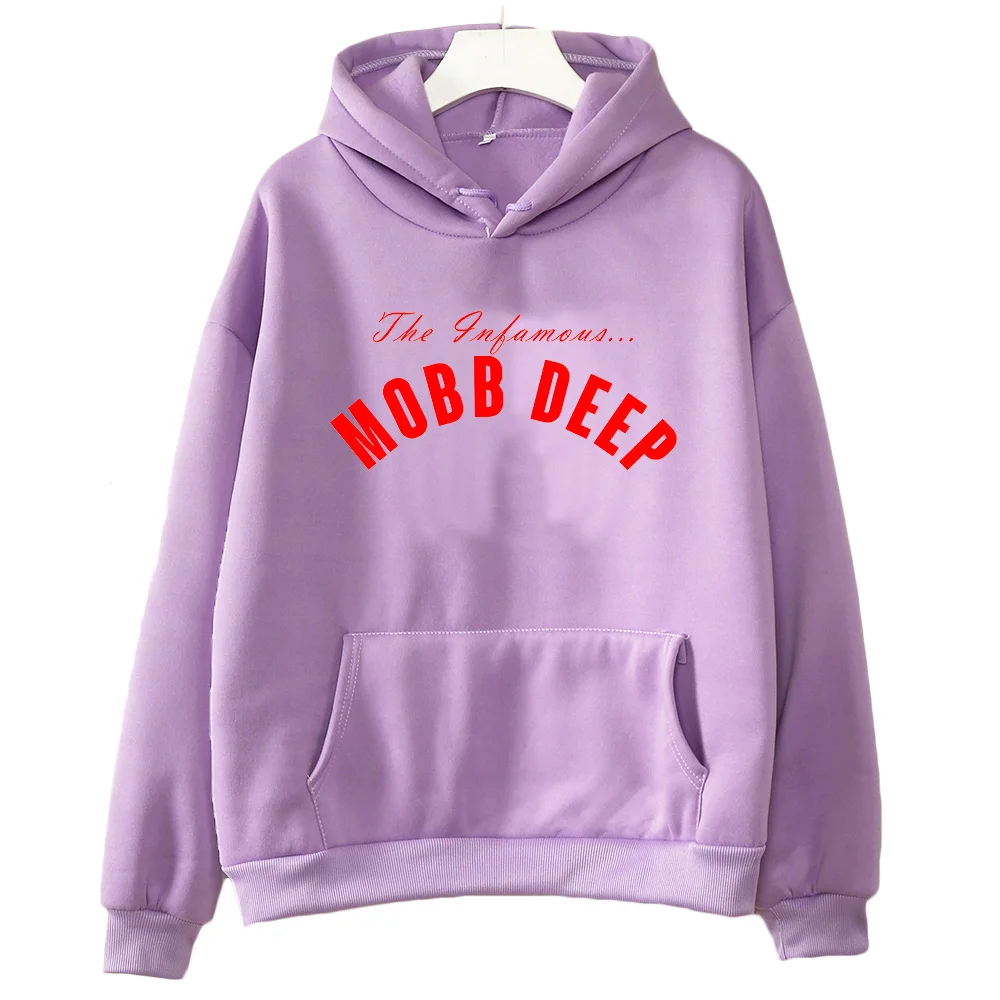 Mobb ディープフード付き秋/冬ヒップホップフリーススウェット