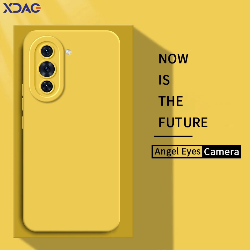 Cover Posteriore Liquida Quadrata Originale Angel Eyes Per Huawei Nova 10 Pro 10Z Custodia Morbida In Silicone Per Cellulare Nova10 10Pro Z Funda Bag