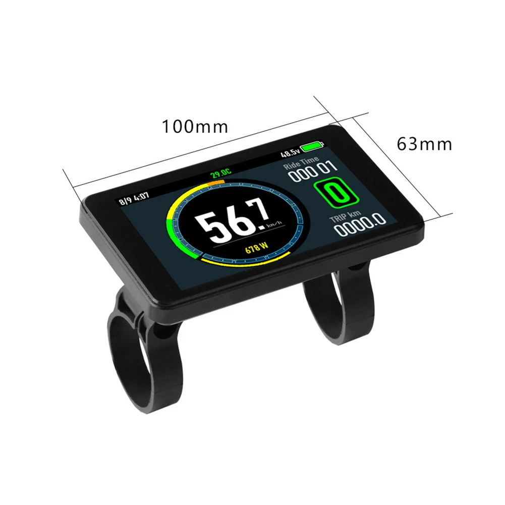 Bleiben Sie informiert während der Fahrt mit für 24 v7for 2v E-Bike T8 buntes LCD-Display für 2 5s kds bafang v5 für 2 kt Protokoll – Detail 9