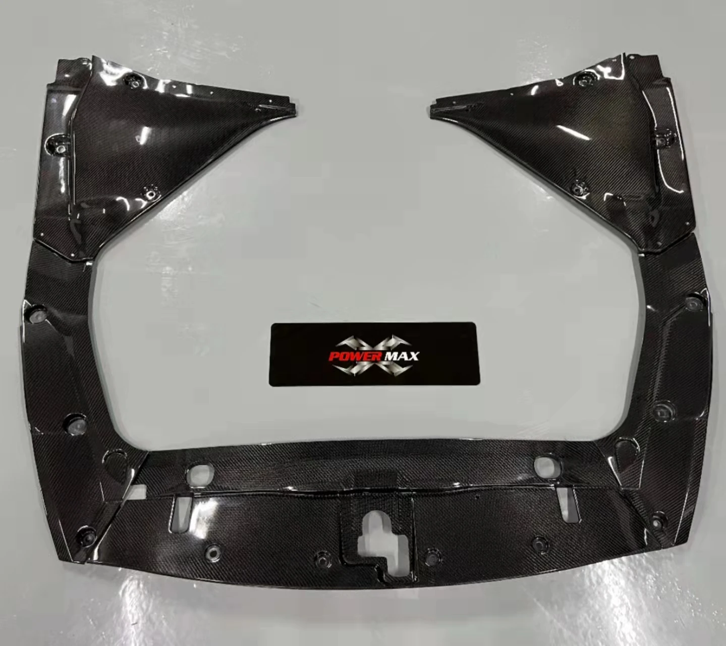 Nissan gtr r35バッテリーカバー用カーボンファイバーエンジン 