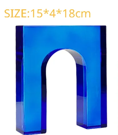 

Modern and minimalist European style light luxury blue gray transparent crystal door decoration sample room soft decoration