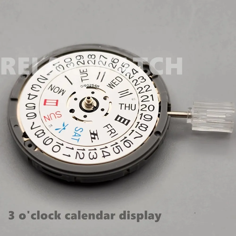 

SEIKO NH36 Automatic Mechanical Movement Day/Date Display For 3/3.8 o'clock Crown Watch Accessories Hacking Second