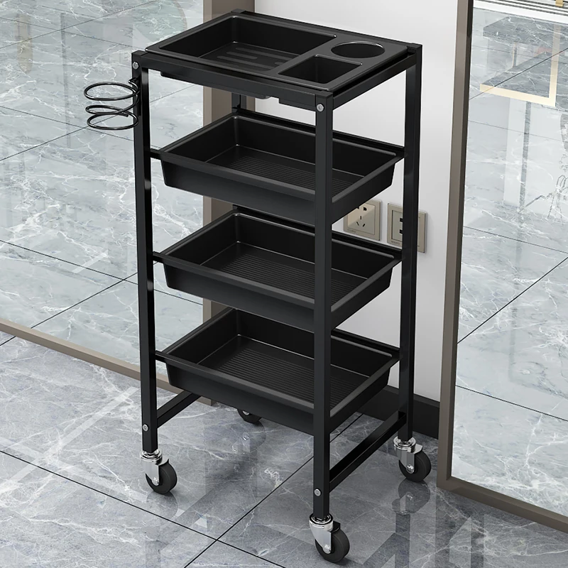 Hairdresser Beauty Salon Trolley Rolling Cosmetic Barber Spa Tattoo Salon Trolleyhair Wozek Narzedziowy Beauty Furniture WKST multi layer storage trolley