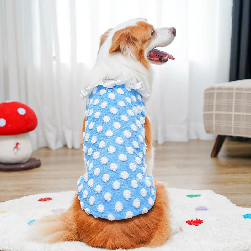 Sudadera con capucha de forro polar para perros abrigo invierno_voghion.com