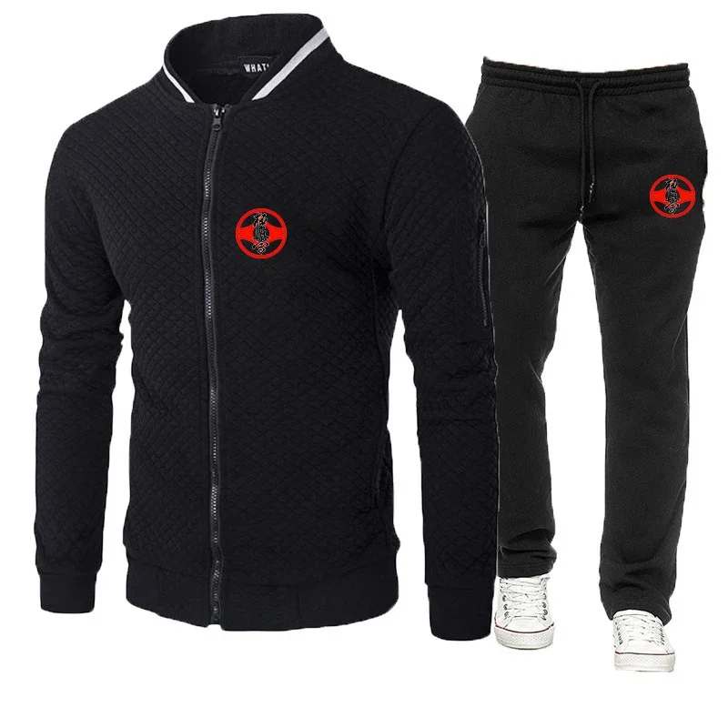 

Kyokushin Karate 2024 Men's New Round Neck Hoodies Harajuku Sportwears Popular Tracksuits Sweatshirts Tops+Pants Two Pieces Sets