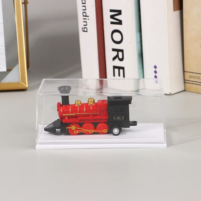 1:64 Scale Car Model Display Box Transparent Acrylic Dustproof Case Hard Cover Collectible Miniature Figure Toy Protection 5