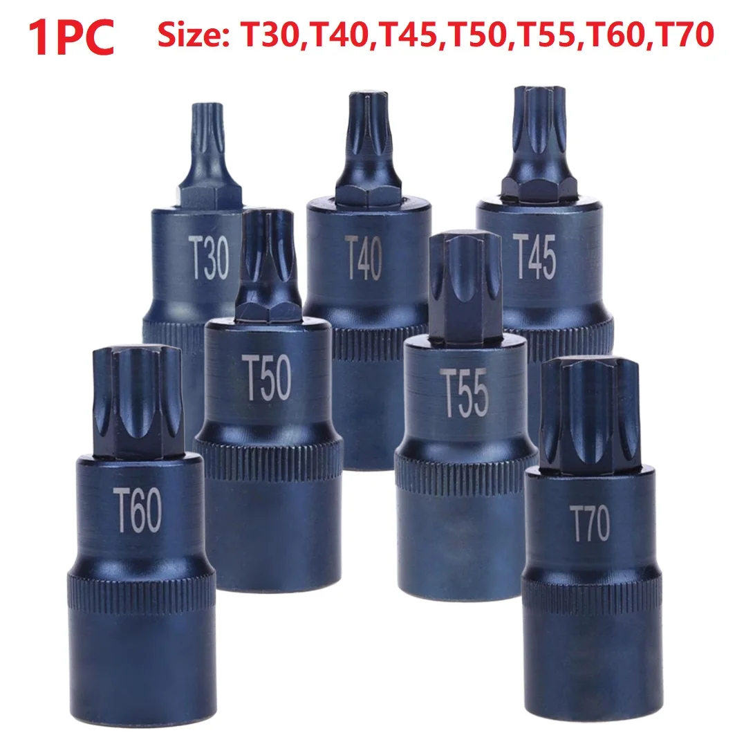 CoCud Embouts Tournevis Torx T30 1/4 Drive 38mm - Lot 5 Pièces Acier S2 Cr-V