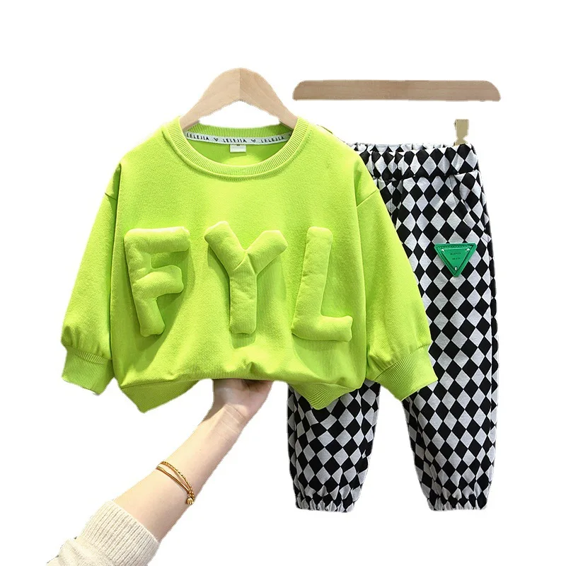 

Baby Boys Clothes Sets Spring&Autumn Fashion Kids Clothes Set 2-11Y Children Boys And Girls Clothing Set Cotton Boys Sport Suit