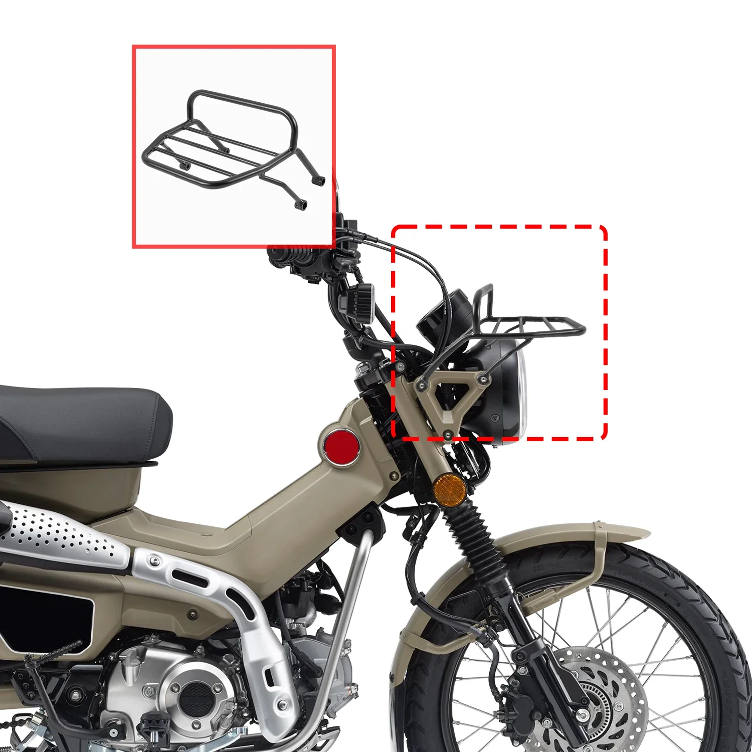 

Передняя багажная стойка-держатель для Honda CT/Trail 125 hunter cub huntercub 125 2020-2024 аксессуары для мотоциклов