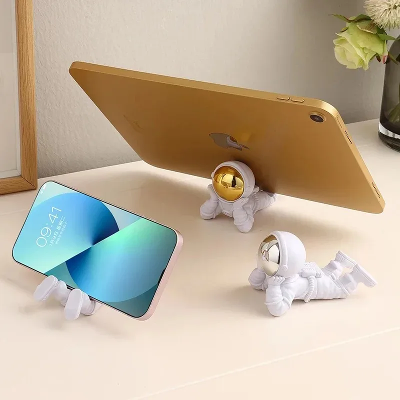 Desktop Astronaut Ornaments Spaceman Ornaments Desktop Phone Holder Home Office Decoration Astronaut Statue
