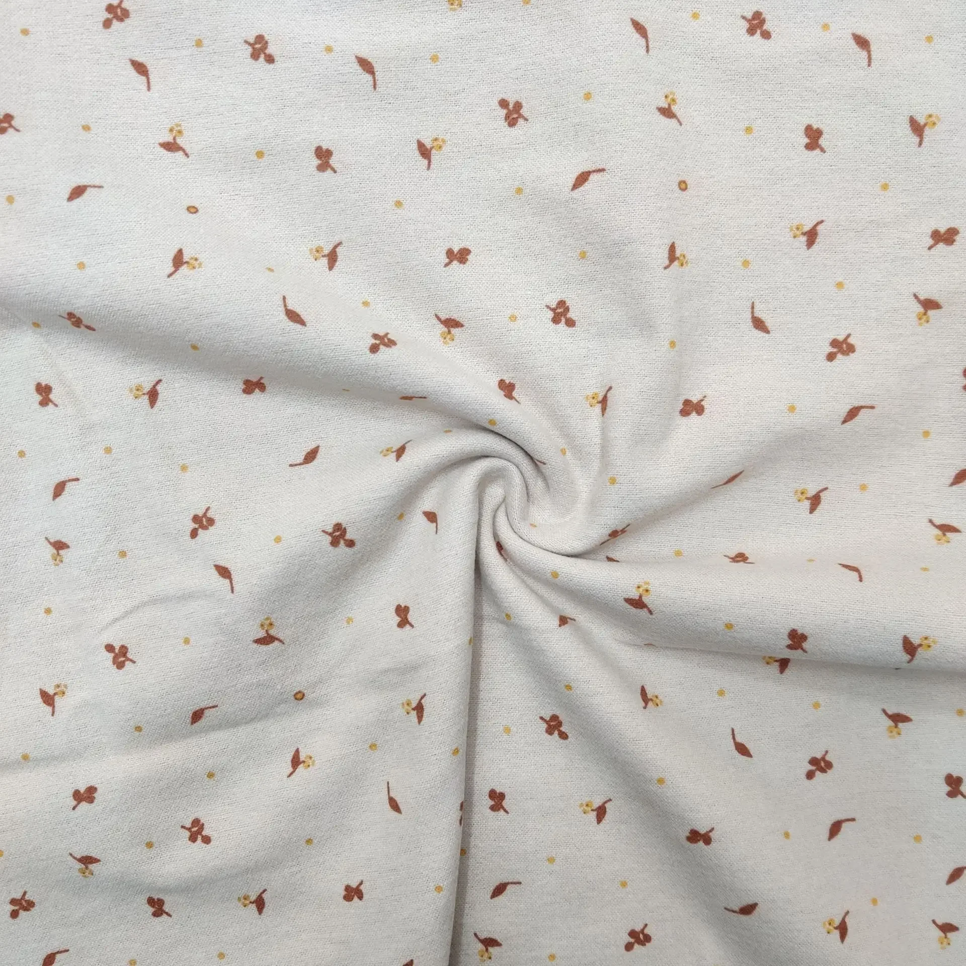 Vintage Floral Printing Cotton Velvet Fabric For Jackets And Dresses Children's Export Quality Fabric From China Mainland