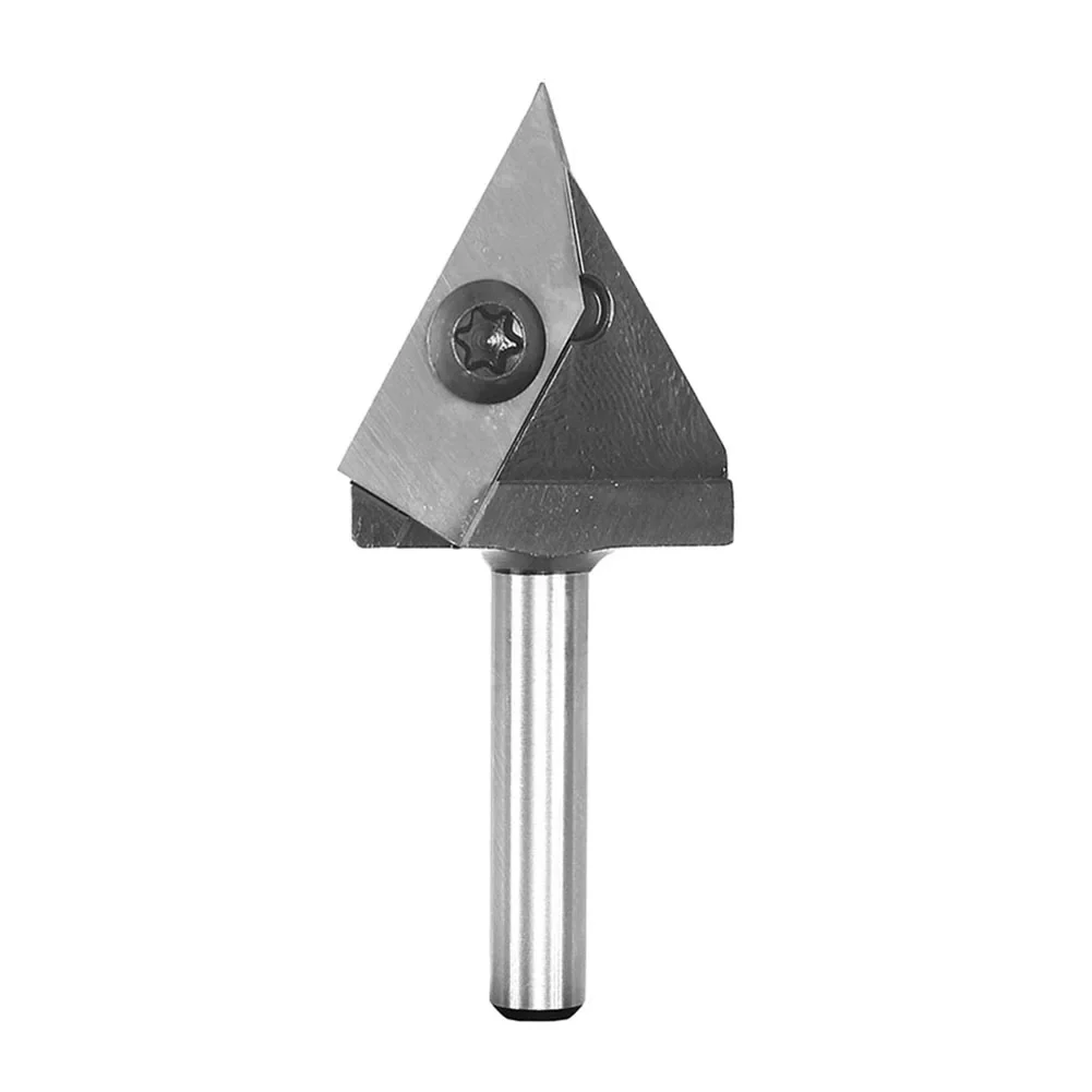 Carbide End Mill Wood Router Bits Router Bit Milling For Engraving For Wood Replacement V-shaped Wood Woodworking 60 Degree Blades Carbide